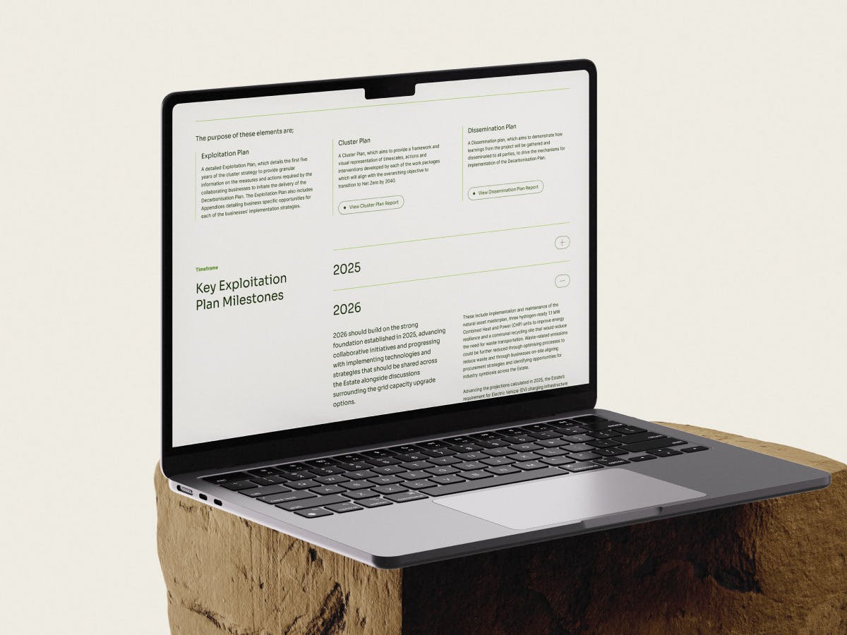 Mockup of Dalton LIDP report on a macbook pro