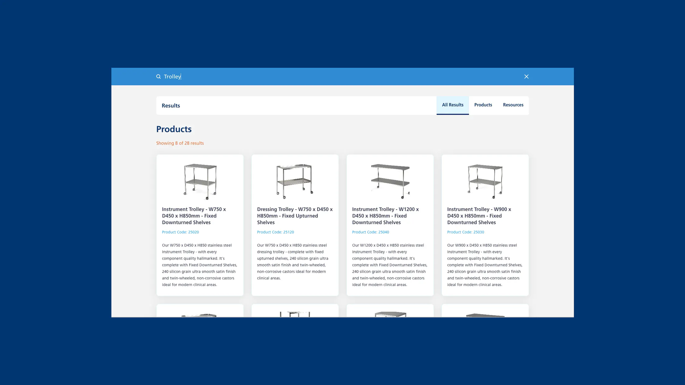 Image of the Anetic Aid website search function.