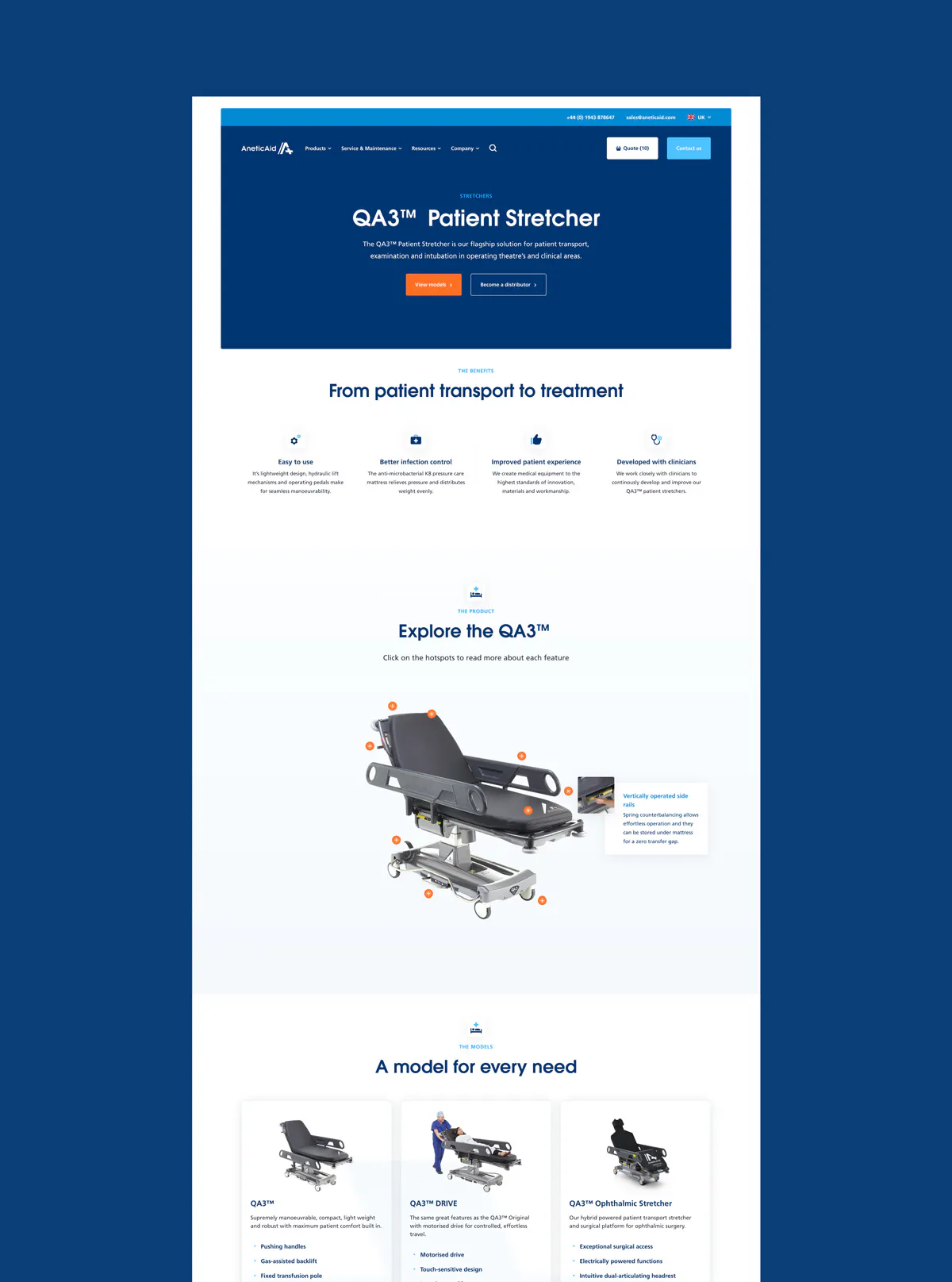 Image of the Anetic Aid product page.