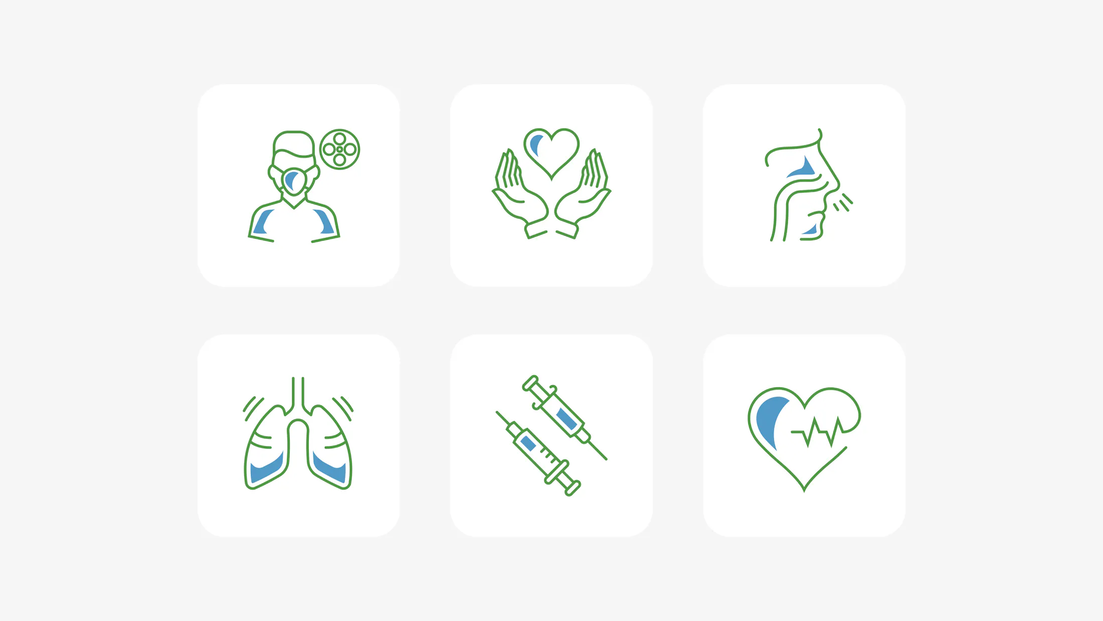 Image of six Diamedica icons.