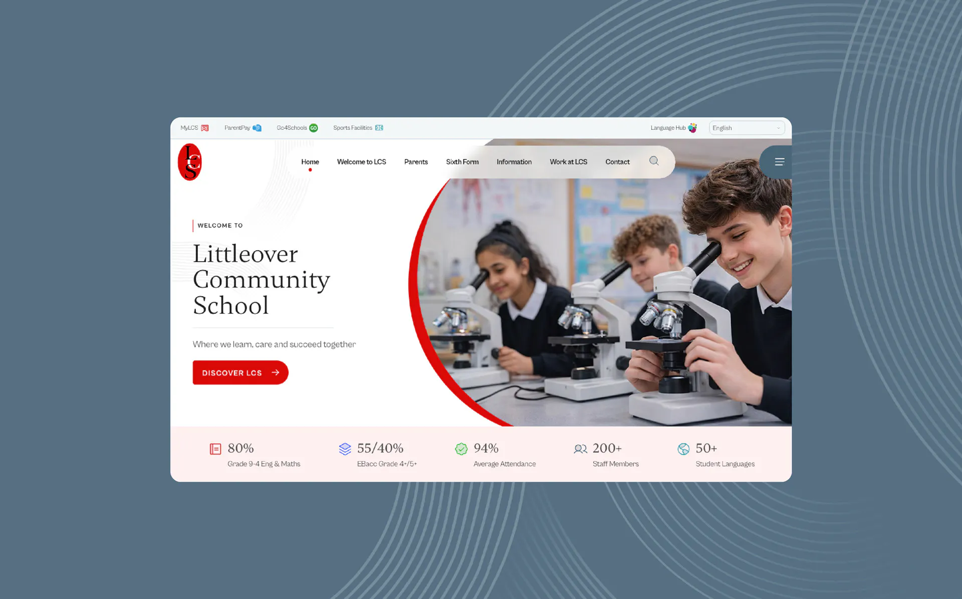 Image of the little over website homepage.