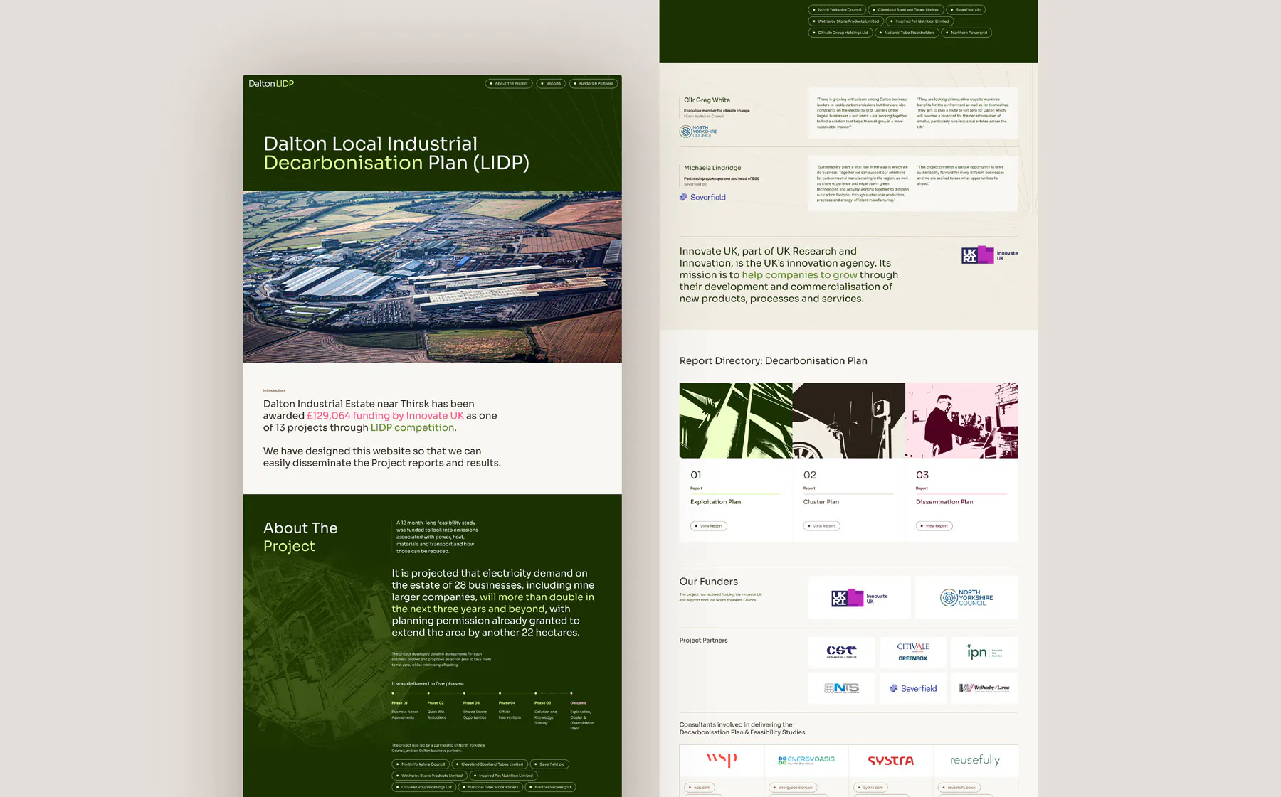 Image of the Dalton LIDP website homepage.
