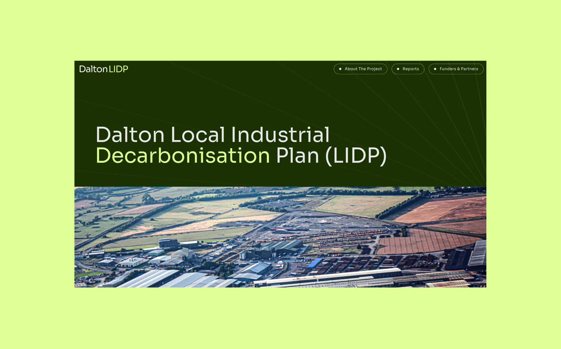 Image of the Dalton LIDP website homepage header.