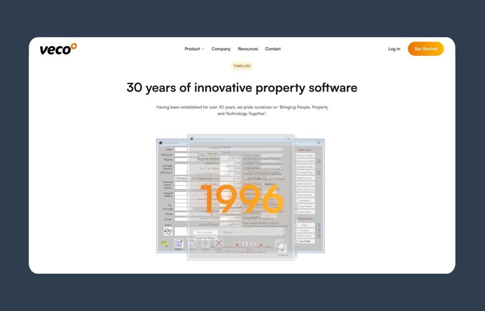 An image of the Veco Plus history screen.