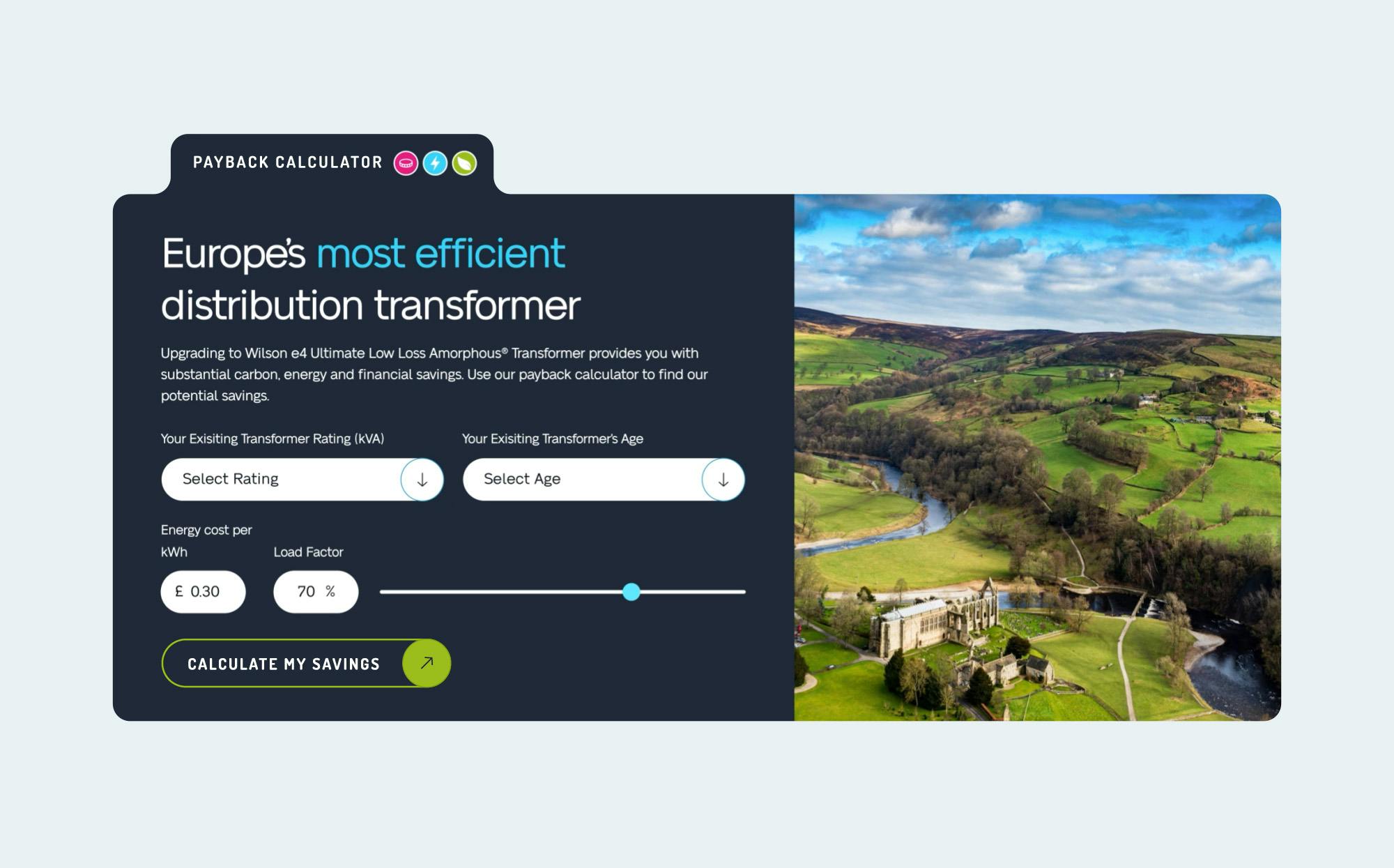 Image of Wilson Power Solutions payback calculator.