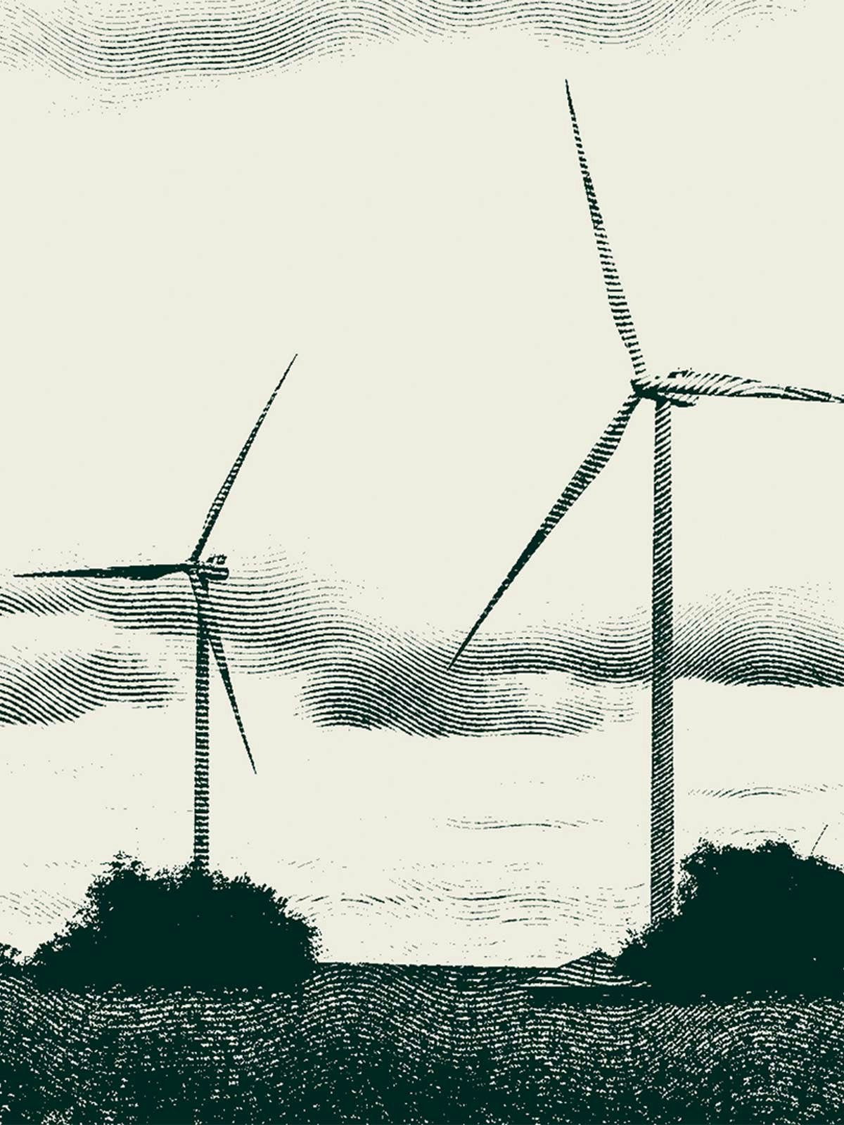 Dithered wind turbines