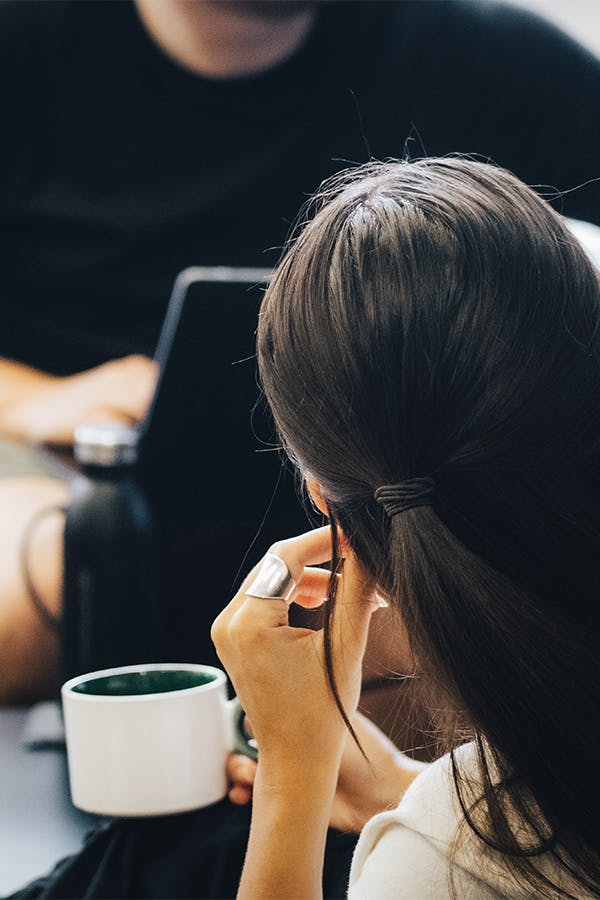 Back of woman's head