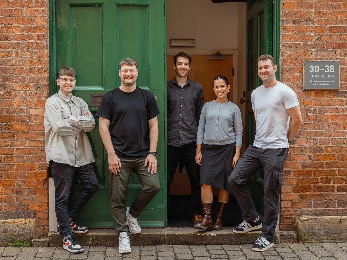 madeby.studio Team stood in doorway